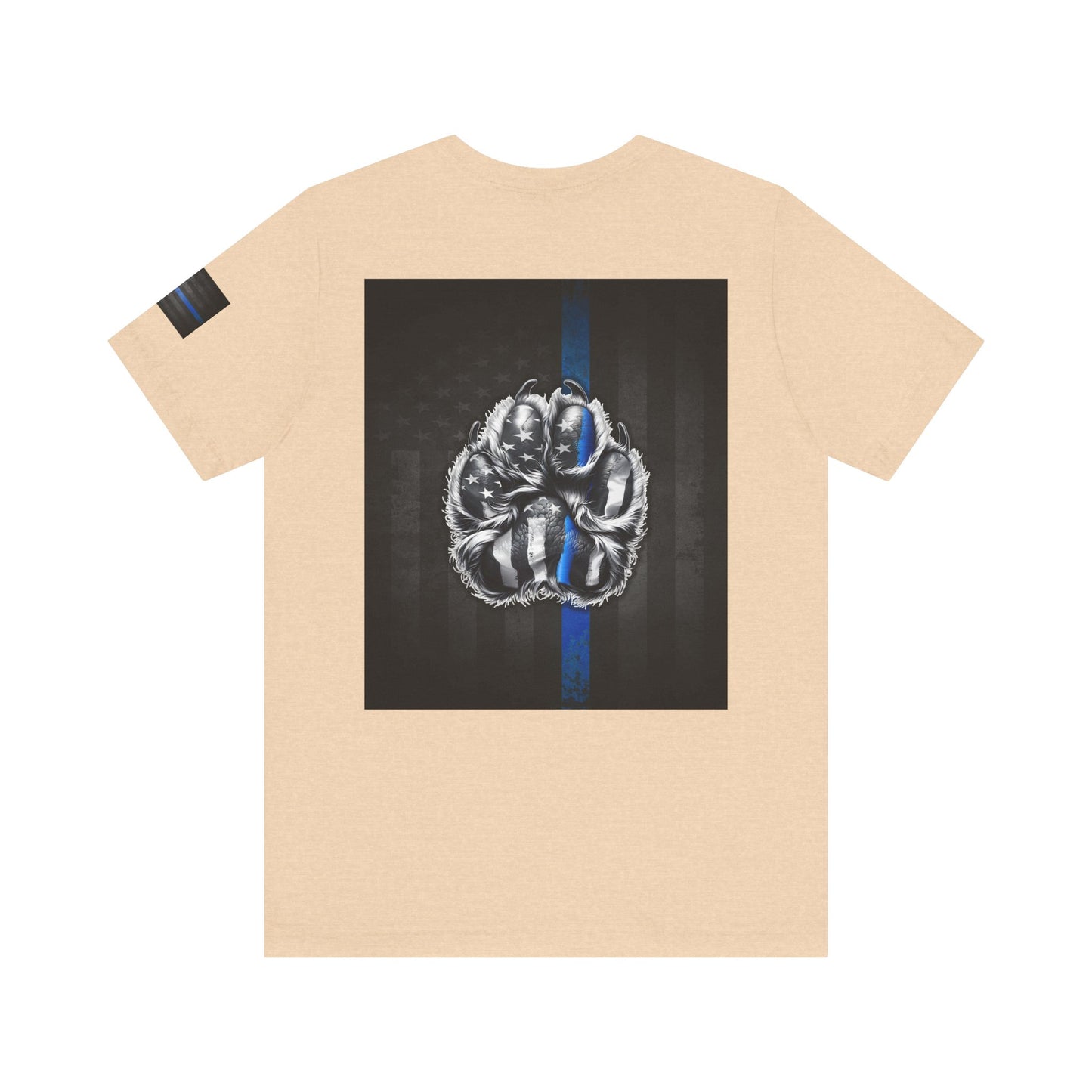 Thin Blue Line K9 Paw Shirt – Thin Blue Line American Patriotic Tee for Law Enforcement Support