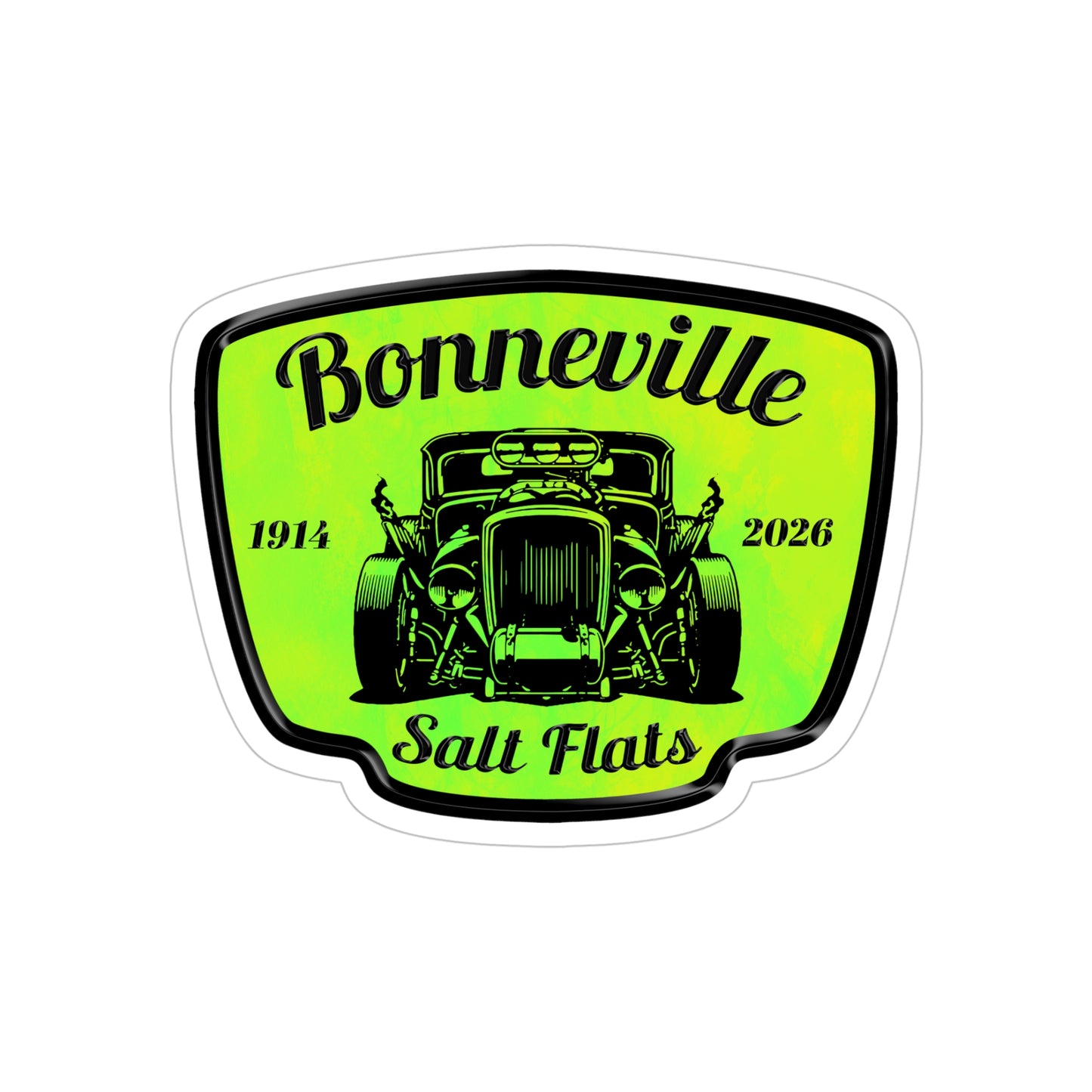 Bonneville Salt Flats Hot Rod – Racing Vintage Car Sticker (Outdoor Transparent)