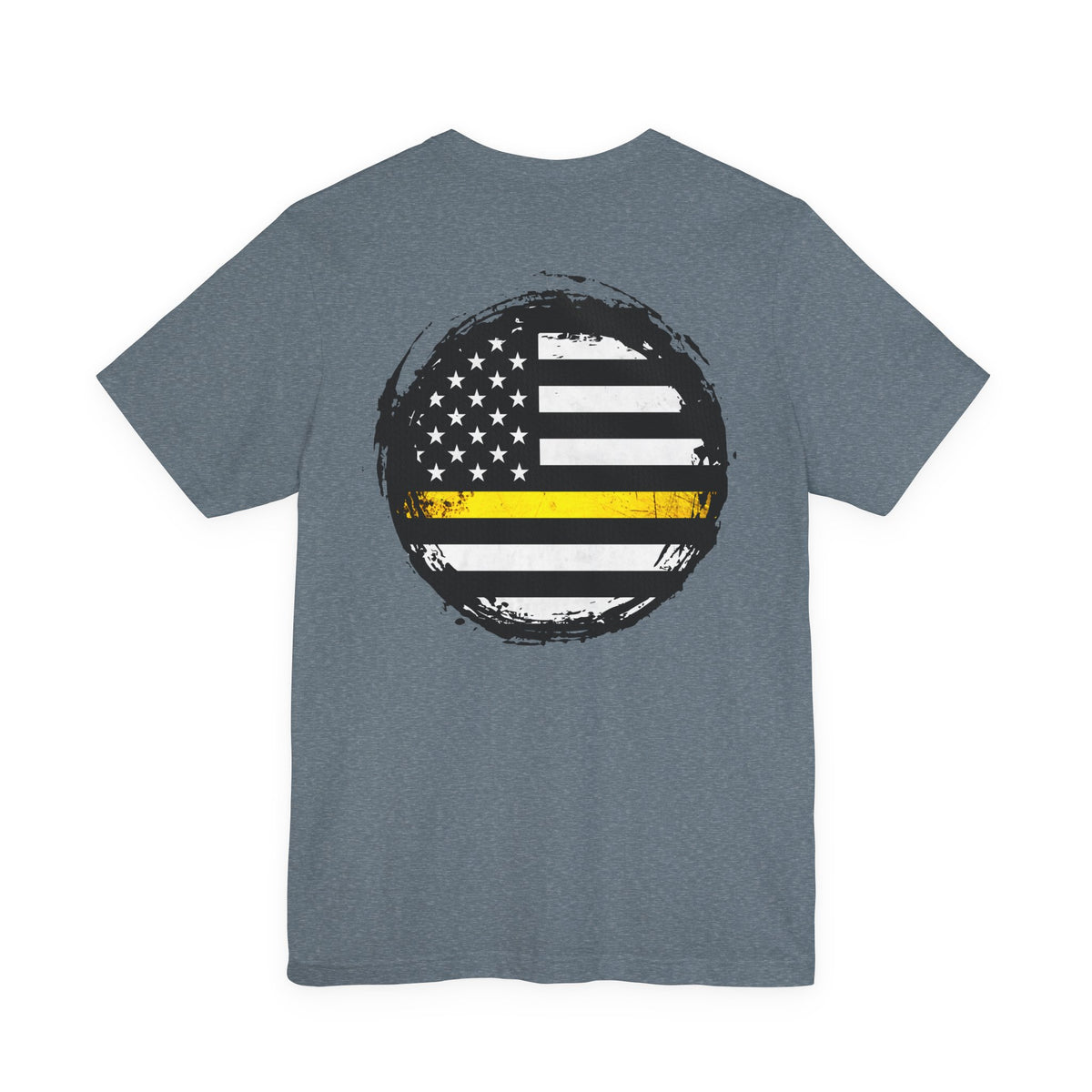 Thin Yellow Line American Flag Tee, Dispatcher Gift, Unisex T-Shirt, 911 Operator Shirt, Patriotic Graphic Tee