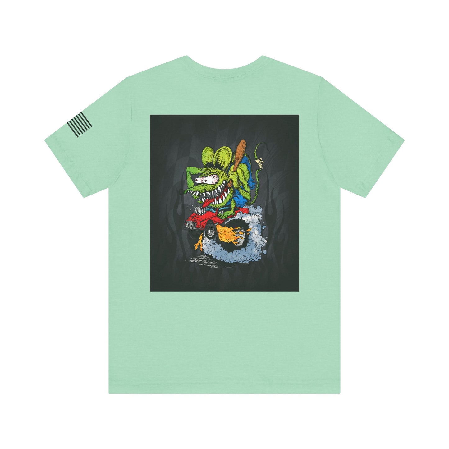 Rat Fink Monster Hot Rod Burnout – Wild Cartoon Drag Racer Tee