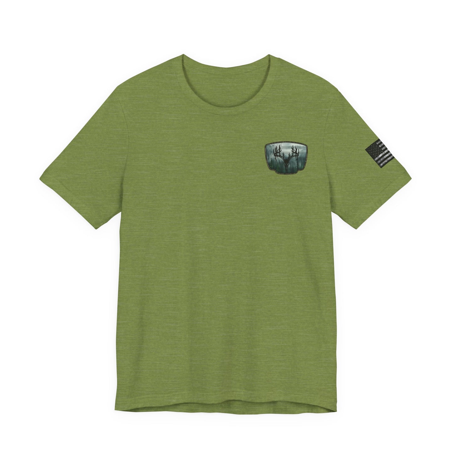 Deer Skull Forest Flag Hunting Tee