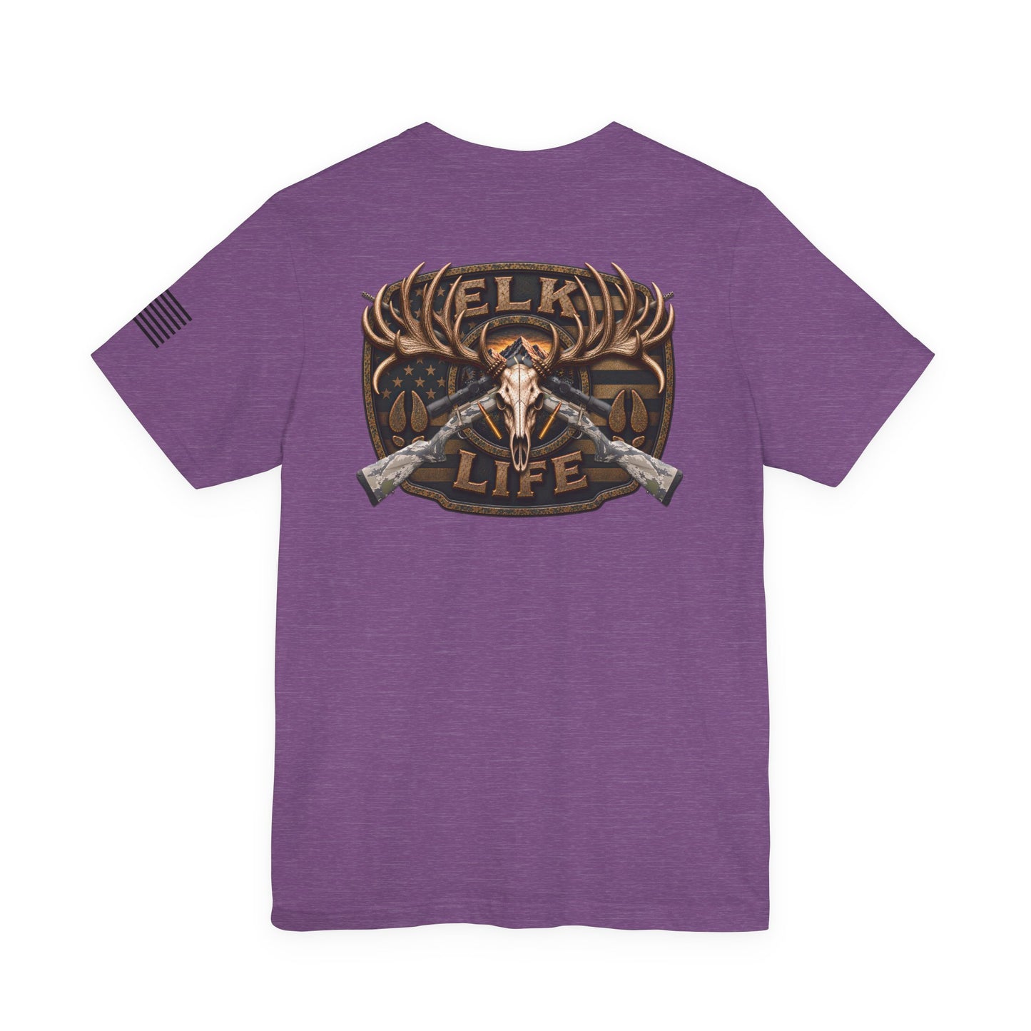 Elk Life Rifle Hunting T-Shirt – WRAEVN OUTDOORS American Big Game Hunter Tee