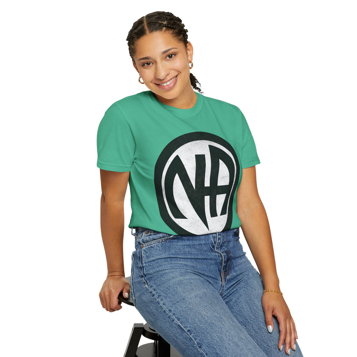 Narcotics Anonymous NA Logo – White & Black Recovery Symbol Art T-Shirt, Recovery T-Shirt
