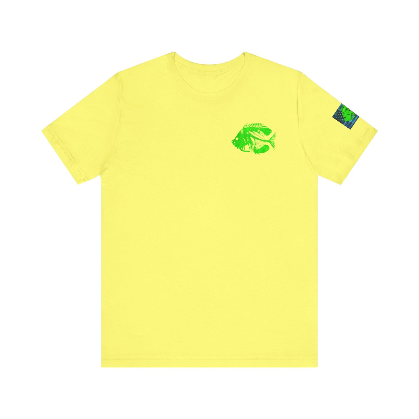 Green Pearch Angler Grunge American Flag Tee, Patriotic USA Shirt, Vintage American Flag