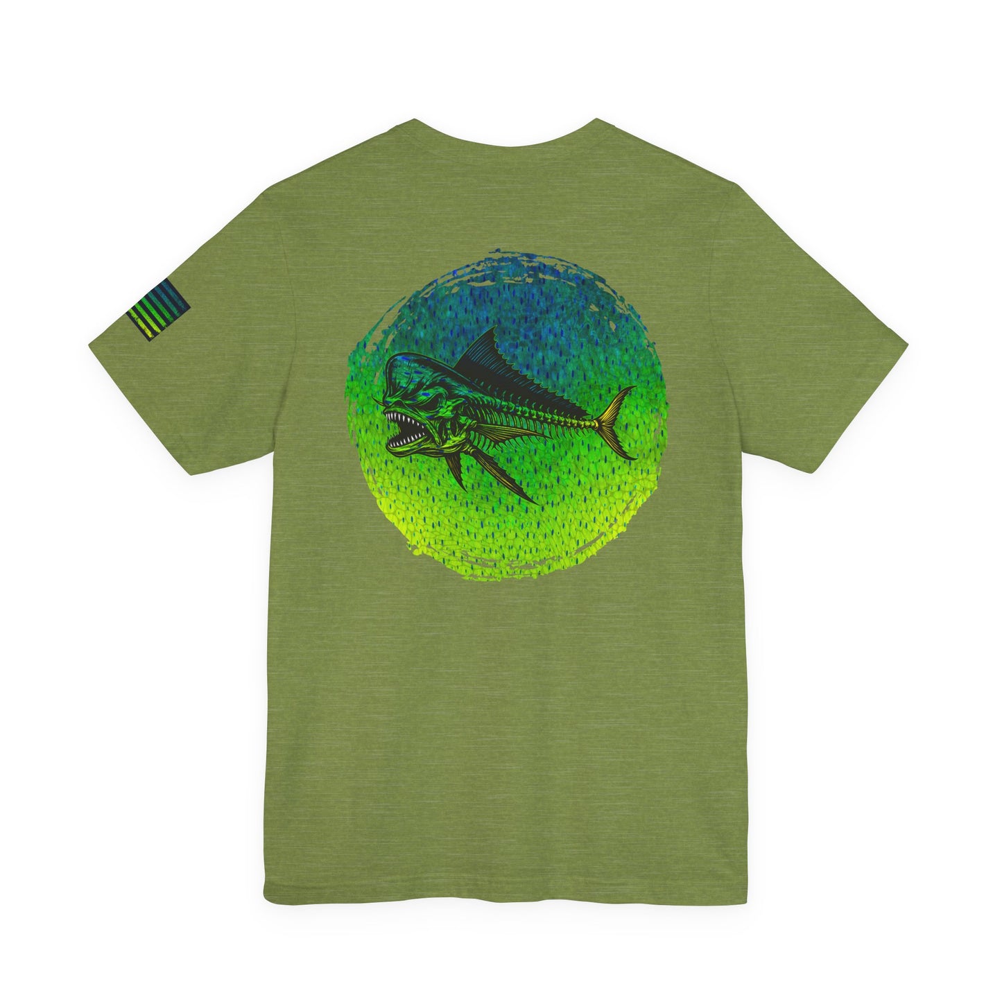 The Mahi Mahi Grunge Tee, Patriotic USA Shirt, Vintage American Flag
