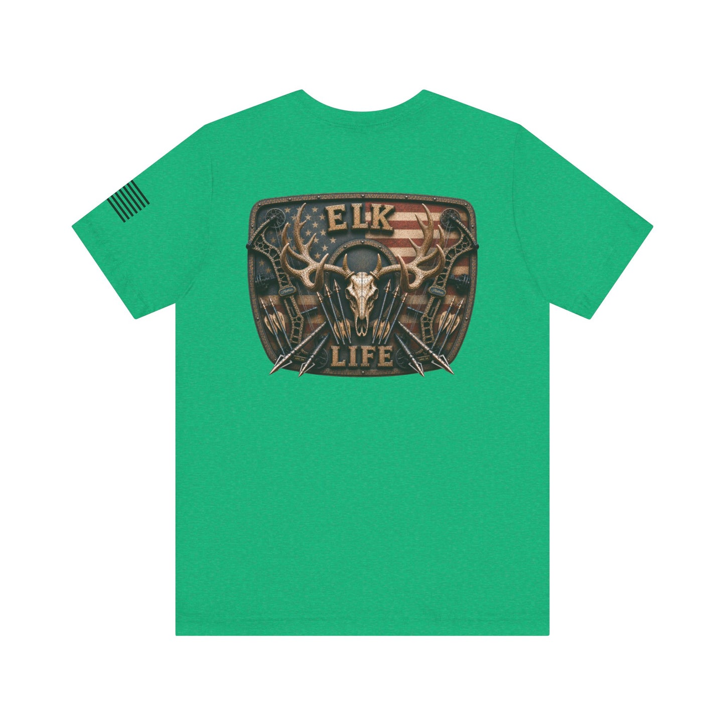 Elk Life American Archery Hunting T-Shirt – WRAEVN OUTDOORS Bowhunter Tee