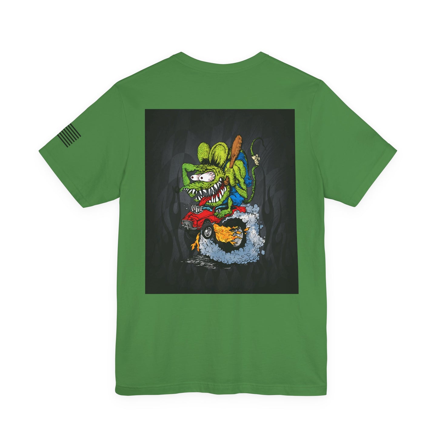 Rat Fink Monster Hot Rod Burnout – Wild Cartoon Drag Racer Tee