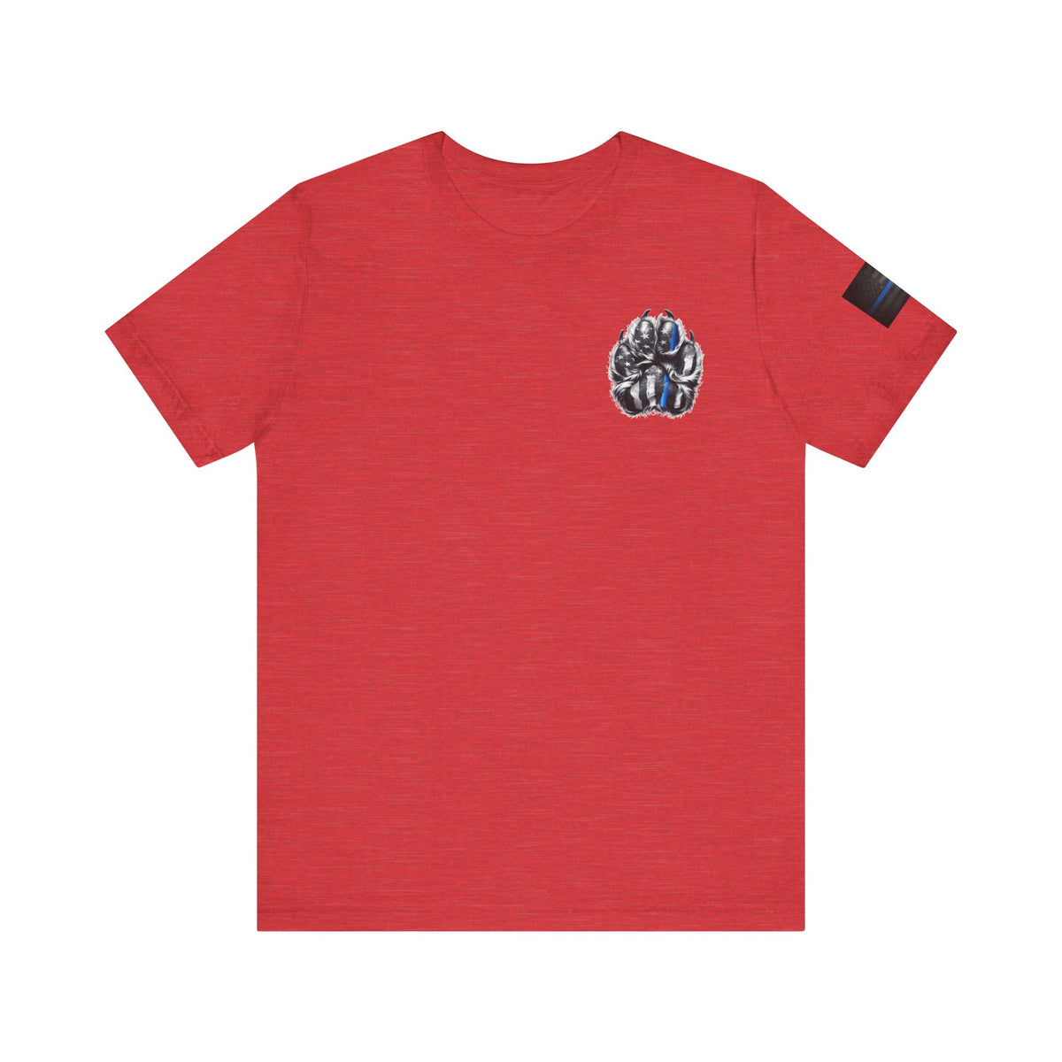 Thin Blue Line K9 Paw Shirt – Thin Blue Line American Patriotic Tee for Law Enforcement Support